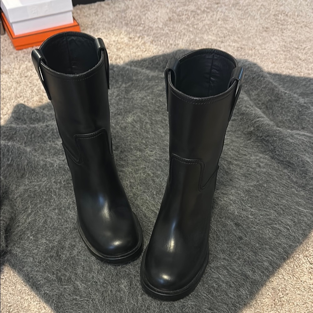 Miu Miu Leather Booties